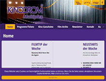 Tablet Screenshot of kinodrom.de